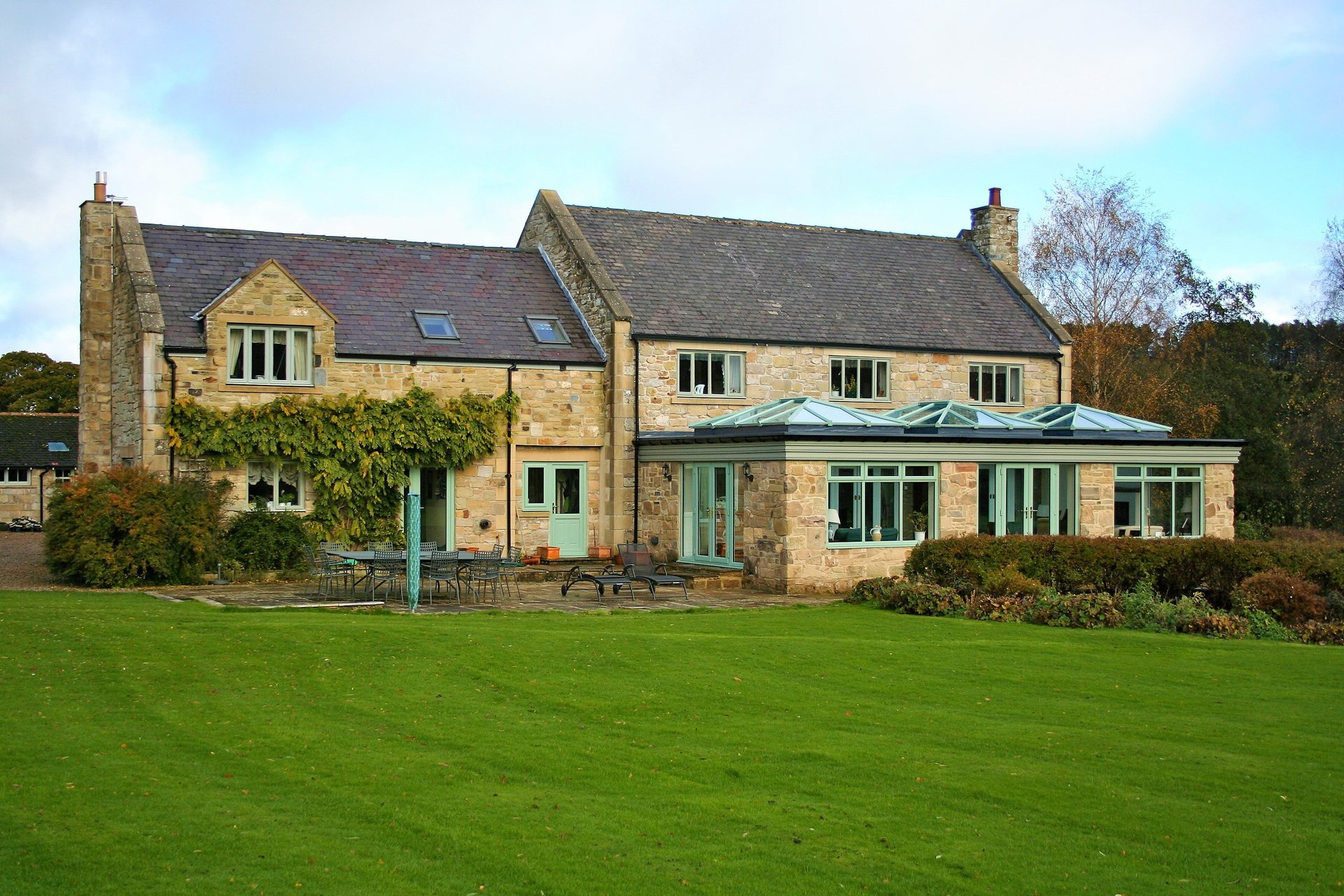 garden and house